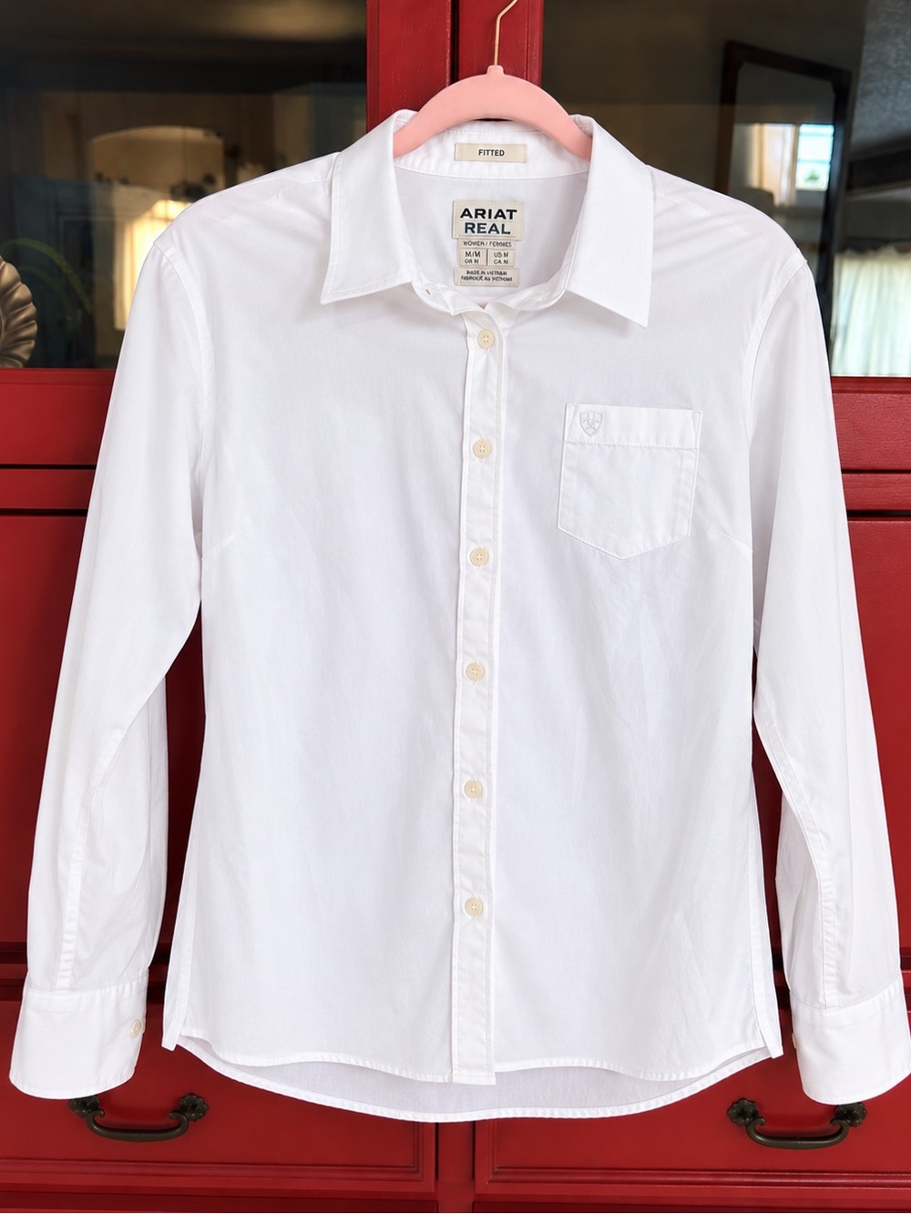 Ariat White Women's Fitted Button-Down Shirt
